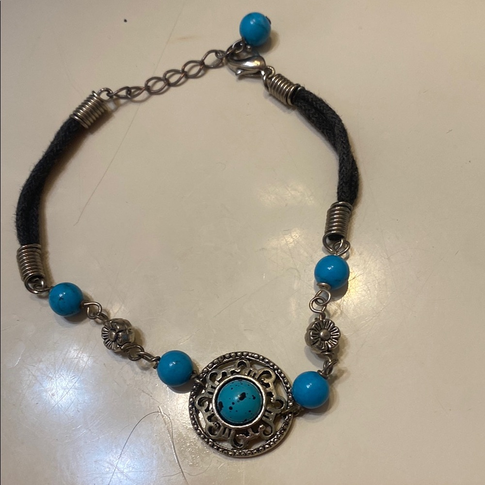 Turquoise and Silver Women's Bracelet